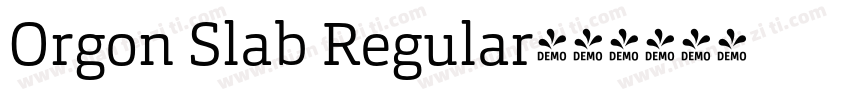 Orgon Slab Regular字体转换